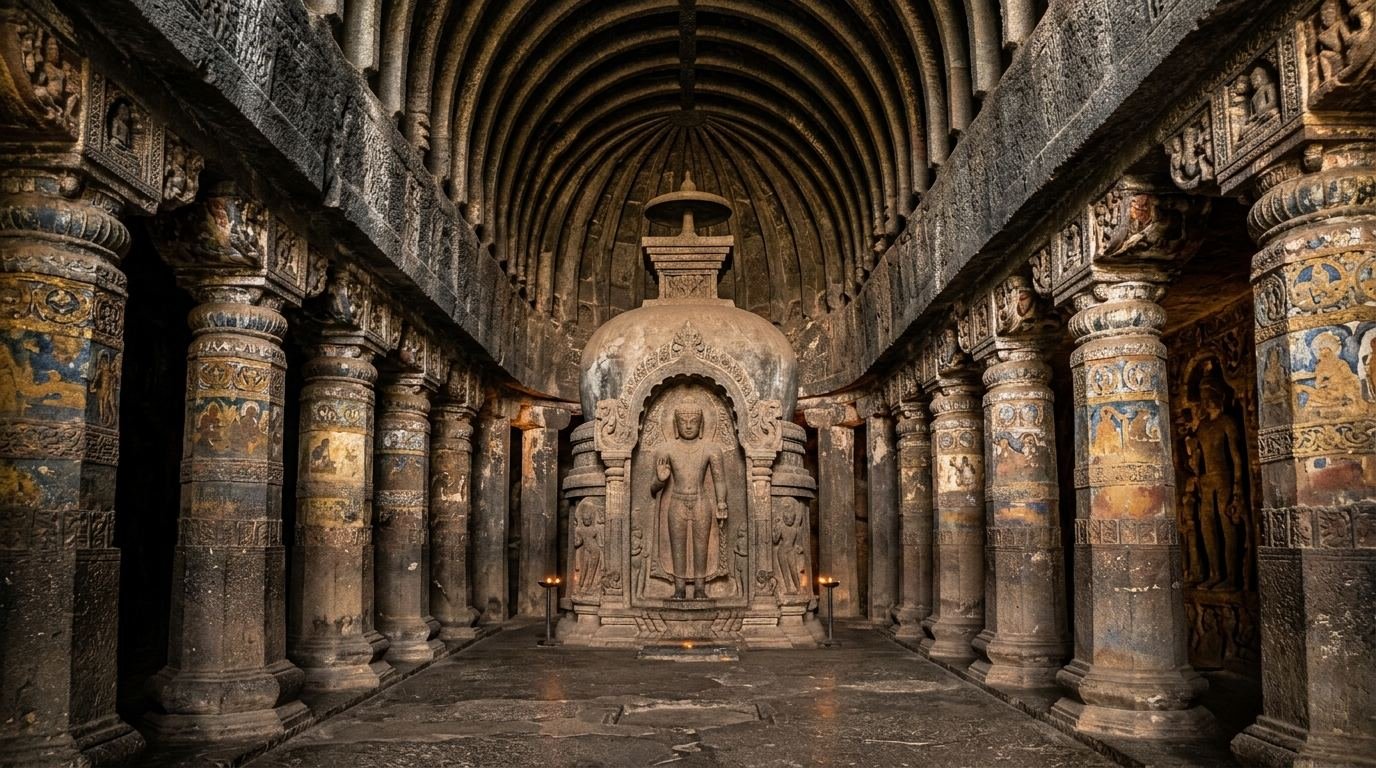 Ajanta Caves Fresco Murals