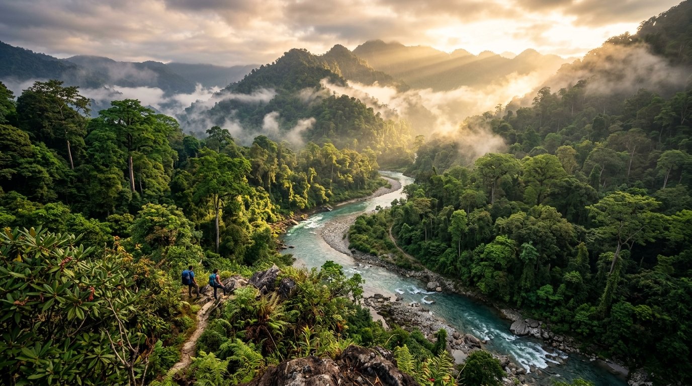 Pristine Rainforest and River Corridor of Namdapha National Park Arunachal Pradesh
