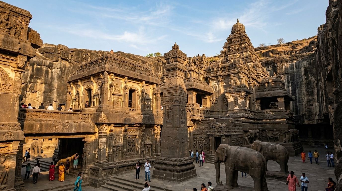 Ellora Kailasa Temple Cave 16