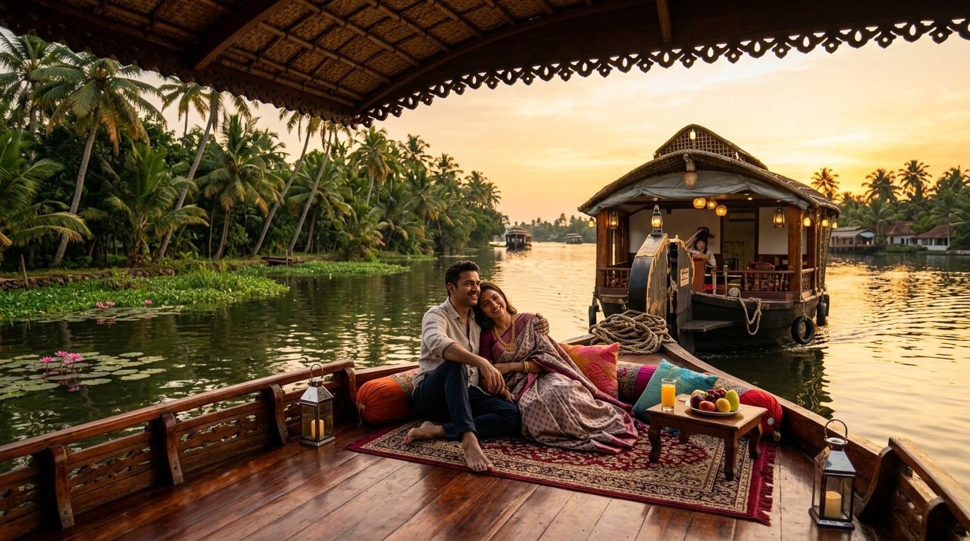 Kerala Backwaters Houseboat Romantic Honeymoon