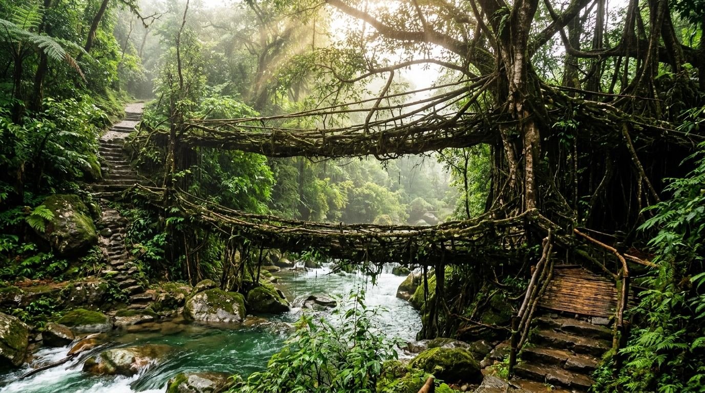 North East Tours Meghalaya Root Bridge